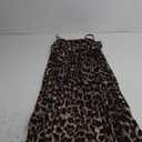 Lepunuo Womens Casual Loose Jumpsuits Summer Boho Wide Leg Rompers Sleeveless Overalls with Pockets (Small, Leopard Khaki)