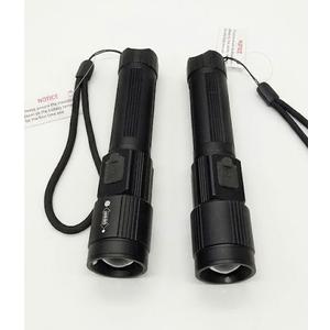 Tactical LED Flashlight with Adjustable Zoom, High-Powered Portable Handheld Flashlight for Camping and Emergency Use, 2-Pack