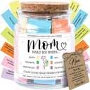 NewEleven Mothers Day Gifts For Mom, Mom Gifts From Daughters Son on Mother Birthday, Bible Jar, Christian Gift for Wife, Thank You Gift Decorative Inspirational Scripture Jar with 92 Bible Verses