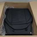 Car Seat Covers,Breathable and Waterproof Faux Leather Automotive Seat Covers for Cars SUV Truck Sedan,Universal Anti-Slip Driver Seat Cover with Backrest (Style1,2 PCS Front Seat,Black)