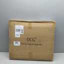 OCG Pull Out Drawers For Cabinets 14"W x 21"D, 2 Tier Heavy-Duty Slide out Wood Drawer Shelf, Pull Out Drawer for Cabinets, Base Cabinet Organization for Kitchen, Pantry, Bathroom