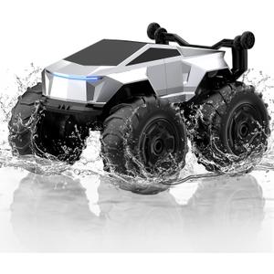 Blasland Remote Control Car, 1:16 4WD Waterproof RC Monster Truck, 2.4GHz All Terrain Amphibious RC Stunt Cars, 360 Rotating Pick-up Truck Car Toys Gifts for Boys Age 6 7 8 9 10 11 12