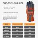 ZLUXURQ Gardening Gloves for Women and Men, Work Gloves for Yard Work (Small-8.38'', Tangerine(touchscreen))