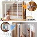 Miumoon 29.5"-40.6" Pressure Mounted Baby Gate for Stairs & Doorways