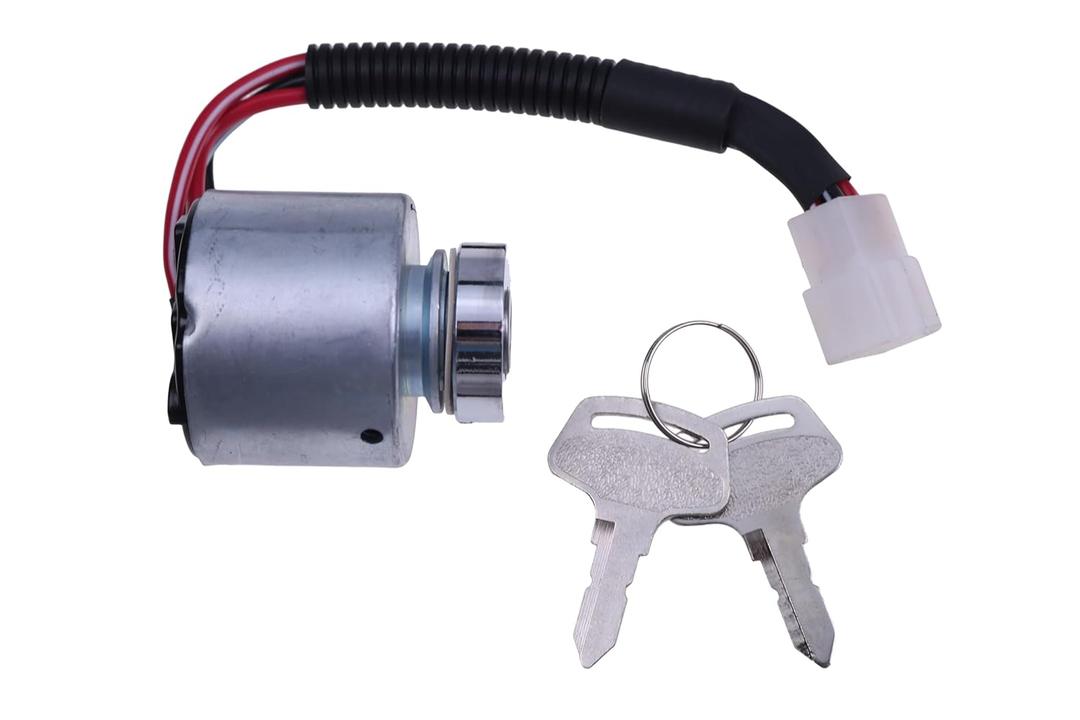 66101-55200 Starter Ignition Key Switch Compatible with Kubota TG1860G ZD18 ZD21 ZD28 ZD18F ZD21F ZD28F TG1860 BX1500 BX1800 BX1830 BX22D BX2200 BX23D BX2230