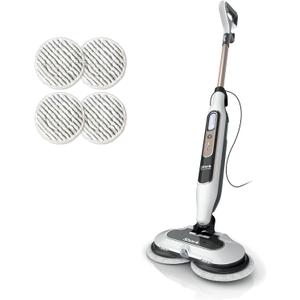 Shark Steam & Scrub with Steam Blaster Technology All-in-One Hard Floor Steam Mop with 3 Steam Modes & LED Headlights S8201, Rotator White