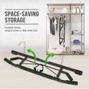 KAKICLAY New Upgrade Pull Up Bar for Doorway - Foldable Design & Space-Saving, Upto 440 Lbs Capacity, No Screwing or Slipping - USA Original Patent, Designed, Shipped