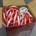 COOWUFAN 28" Christmas Candy Cane Pathway Markers Lights, Set of 24 Pack Christmas Outdoor Decorations, Waterproof Candy Cane Decor for Indoor Outside Yard Garden Patio Lawn