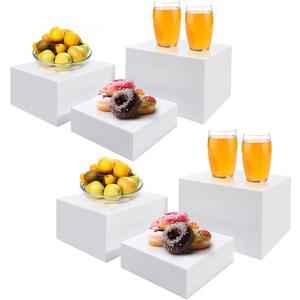 Display Riser, 6-Piece Riser Hollow Bottom, Catering Supplies Buffet Stand, Dessert & Cake Display Stand