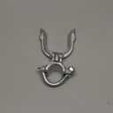 Chain Link Fence Gate Fork Latch - Commercial Heavy Duty - Malleable - Galvanized Gate Latch with Hole for Padlock (1-3/8" x 2-3/8" (2-1/2"))