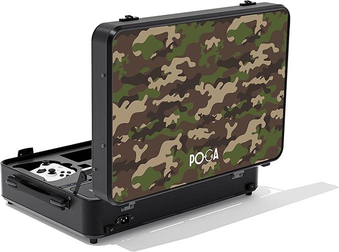POGA PRO Premium Portable Console Travel Case incl. Trolley and 21,5'' ASUS Gaming Monitor for Xbox Series S - Camo