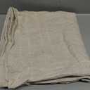 MIULEE Decorative Linen Check Euro Shams Throw Pillow Covers Neutral Farmhouse Vintage Pillow Covers 22x22 Set of 2 Boho Modern Home Decor for Sofa Couch Bedroom Cushion Natural Beige