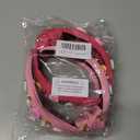 2 Pack Valentines Day Headbands for Women Girls Knot Jeweled Rhinestone Hair Accessories Pink Red Heart Clothes Outfit Gifts