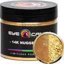 Eye Candy Pigments Premium Gold Mica Powder - 14k Nugget Gold (50gr) - for Epoxy, Resin, Soap, Paint, Woodworking, Acrylic Pouring, Bath Bombs, Fishing Lures - DIY Arts and Crafts Additive
