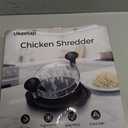 Ukeetap 10" Pro Chicken Shredder Tool Twist Large for Kitchen, BPA-Free Food-Safe Meat Grinder, Visible Chicken Breast Meat Shredder with Strong Anti-Slip Bottom & Ergonomic Handle, Black