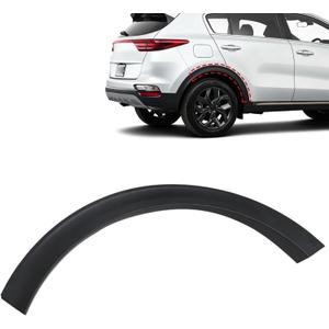 SecosAutoparts Rear Fender Wheel Flare Opening Molding Passenger Side Compatible with 2017-2022 Kia Sportage Replace# 87742-D9000