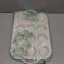 2Pack Silicone Muffin Pan for Baking with Metal Reinforced Frame, 12 Cup Regular Size Cupcake Pan, BPA Free Silicone Muffin Tray, Cupcake Baking Pan Molds for Oven Dishwasher Safe