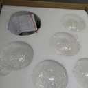 PRETYZOOM Clear Glass Globe Lamp Shades 100mm G9 Light Bulb Cage Guard Globe Lighting Replacement Glass Shade Modern Clear Lampshade Accessories for Pendant Wall Sconces