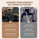 IPO 2026 Upgrade Weighted Ropeless Battle Ropes, Heavy Duty Portable Cordless Battle Ropes for Home Gym, home fitness workout Rope for Strength Building suitable Men & Women (Yellow, Yellow Pro)
