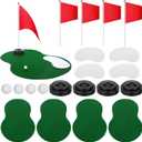 4 Set Golf Centerpieces Table Decorations Golf Party Supplies Including Ball Sand Trap Red Flag Plastic Flag Stand for Sport Themed Birthday Party Decor
