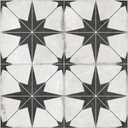 The Tiles Plaza Encaustic Peel and Stick Backsplash, Black Star Patterned Vintage Stick on Tiles, Stone Composite Self-Adhesive Wall Tile Sticker for Kitchen Bathroom Fireplace Stairs, 10 Sheets (12x12 Inch)