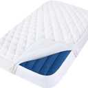 Toddler Travel Kids Air Mattress Pad Sheet Protector Waterproof, Compatible with hiccapop Inflatable Toddler Travel Bed or EnerPlex Kids Inflatable Travel Bed