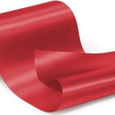 CT CRAFT LLC 6" x 25 Yards Champagne Gold Double Face Satin Cut Edge Fabric Ribbon for Christmas Home Decor Gift Wrapping Crafts Wedding Ceremony Car Bow Christmas Holiday, Red
