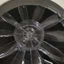 RV Roof Vent Fan with LED Light, 12V DC 14" Super Quiet Reliable Manual RV Roof Fan, 3-Speed, Reversible, 14in