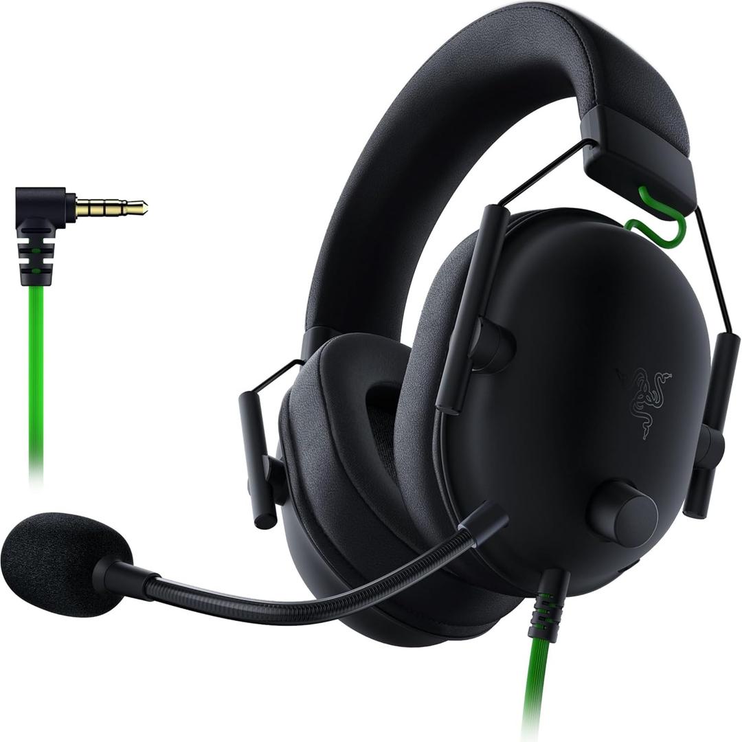 Razer BlackShark V2 X Gaming Headset: 7.1 Surround Sound - 50mm Drivers - Memory Foam Cushion - For PC, PS4, PS5, Switch - 3.5mm Audio Jack - Black
 2 sustainability features