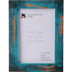 Handicrafts Home Driftwood Wooden Picture Frame  Handmade Rustic 5x7 Photo Frame for Wall & Tabletop, Vintage Farmhouse Boho Home & Desk Decor, Gallery Wall Frame, Wedding & Christmas Gift - Bali