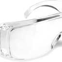 Visitor Clear Safety Glasses for Men/Women | ANSI Certified Eye Protection Glasses and Protective Eyewear | Anti-Scratch Coating and Wrap Around One-Piece Design Work Glasses - 1 Pair