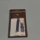 Wearlizer Leather Bands Compatible with Samsung Galaxy Watch 8 Band 40mm 44mm/Watch 8 Classic 46mm, Dressy Designer Slim Leather Strap Wristband Accessories with D-Shape Metal Buckle for Women (Black/Rose Gold)