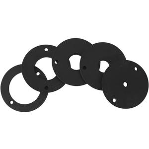 O'SKOOL Router Table Insert Ring Set for O'SKOOL Aluminum Router Table Insert Plate - 5 Pack