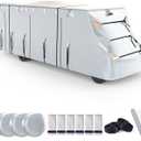 300D Top Class C RV Cover with Waterproof PU Coating Rip-Resistent & Anti-UV Winter Camper Cover Fits 20' to 23' Motorhome