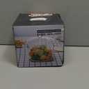 Clear Glass Simmer Pot for Stove Potpourri Cooking Saucepan with Cover Cookware Set Heat-Resistant Stovetop Pot And Pan with Lid, Soup, Milk, Baby Food,Fruit and Spices 1.5L/ 50 FL OZ (1.6 Quarts)