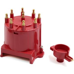 uxcell 8406 Car Ignition Distributor Cap and Rotor Kit External Coil for Chevrolet Suburban C1500 C2500 C3500 for GMC K1500 Jimmy 8 Cylinder Engine DC 12V