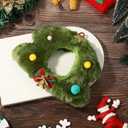 Christmas Tree Hat for 6.67in/17cm Doll, Green Cute Doll Christmas Outfit Festive Holiday Costume Clothes Headwear for Play & Display Accessories