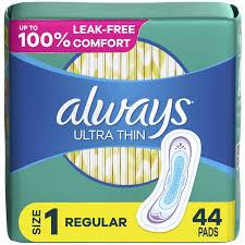 Always Regular Pads 44 Count
