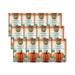 Farmer's Market Foods Canned Organic Pumpkin Puree, 15 Ounce (Pack of 12) (EXP 11/26/26)