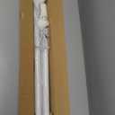 White Tension Curtain Rod 51-165In, Long Adjustable Tension Rods No Drilling for Window or Bathroom, Outdoor Curtain Rods for Patio, Easy to Install, Never Rust, Rod Diameter 1.26 Inches-White