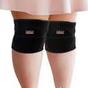 HUEGLO Plus Size Knee Pads for Women,Soft Sponge Knee Pads for Dance Volleyball Avoid Floor Burns & Bruising,1Pair,XX-Large (Black)