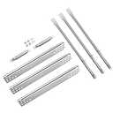 Grill Replacement Parts for Charbroil Advantage 3 Burner 463343015 463335115 463642116 Grill Gas, Stainless Steel Pipe Burners, Heat Plate Shields and Crossover Tubes for 463642116, 4 Burner 463344015
