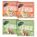 Wasa Flatbread Thins Variety Pack (Pack of 4), Rosemary & Sea Salt and Sesame & Sea Salt, Crackers, Non-GMO Ingredients (EXP 11/30/26)