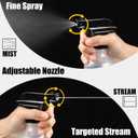 GearTrust Spray Bottles 10 oz BPA-free Matt Plastic Small Squirt Bottle, Fine Mist/Strong Stream Adjustable, Refillable Empty Mister Water Spray Bottles for Hair, Plant, Cleaning, Pet
