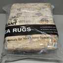 befbee 6x9 Area Rugs for Living Room - Stain Resistant Machine Washable Rugs for Bedroom,Non-Slip Backing Large Area Rug (Apricot/Blue, 6'x9')