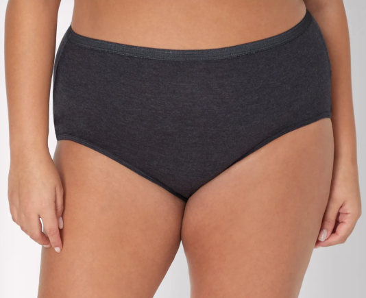 Hanes Women's Underwear Briefs Pack, 6-Pack, Cotton Brief Panties for Women, Moisture-Wicking (Plus Size) (10, Solid/Print Mix)