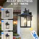FEMILA Solar Outdoor Wall Lights Exterior, Modern Solar Lights for House, 16.7"
