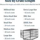 PELZIN Stoutwool Indestructible Dog Bed - Fluffy Chew Proof Dog Crate Pad - Tough Kennel Pad for Aggressive Chewers - Washable, Ideal for Small Breeds & Fits 24-Inch Crate - 23"x16", Charcoal
