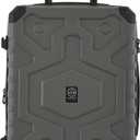 Wrangler ATG Outland Expandable Hardside Luggage, Gull Gray, 3 Piece Set