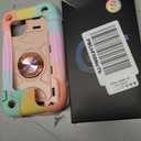 MARKILL Compatible with iPhone 11 Case 6.1 Inch for Girls with 360Rotate Ring Stand, Military Grade Drop Protection Full Body Cute Case for iPhone 11 (Rainbow Pink)